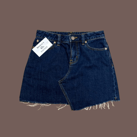 BDG Dresses & Skirts - BDG Denim Mini Skirt | Dark Wash Raw Hem | Size XS | Vintage